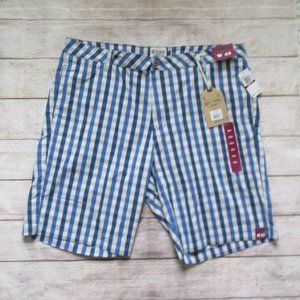 Men's Olde School Brand Blue Plaid Shorts 42W